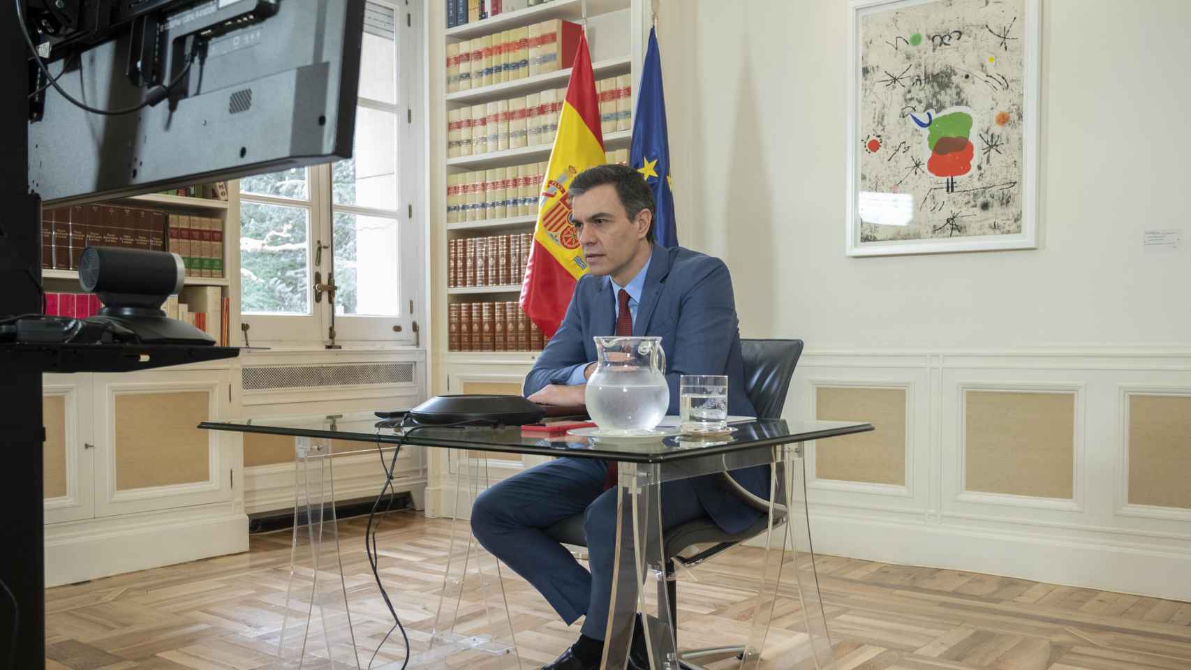 Pedro Sánchez, en una de las reuniones con los presidentes de las comunidades autónomas / EP