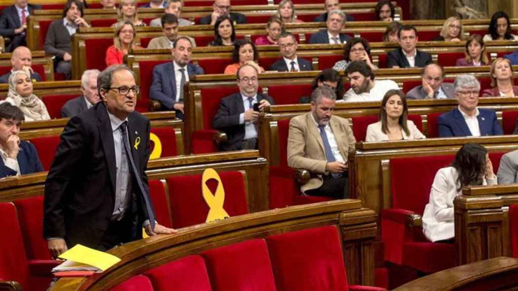 Quim Torra en el primer pleno de investidura / EFE