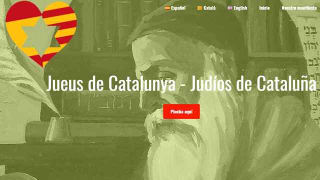 La web del colectivo Judíos de Cataluña donde han publicado un manifiesto a favor de la legalidad
