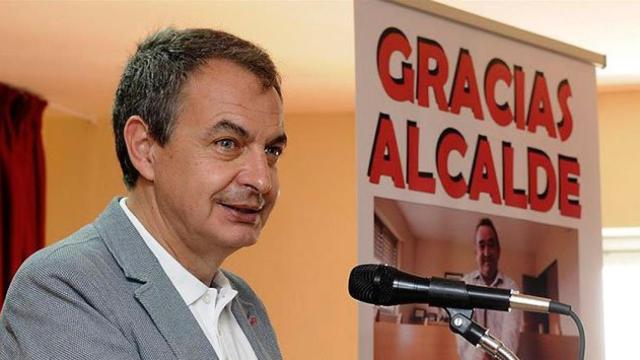 José Luis Rodríguez Zapatero en el acto público en el que ha participado hoy en León.