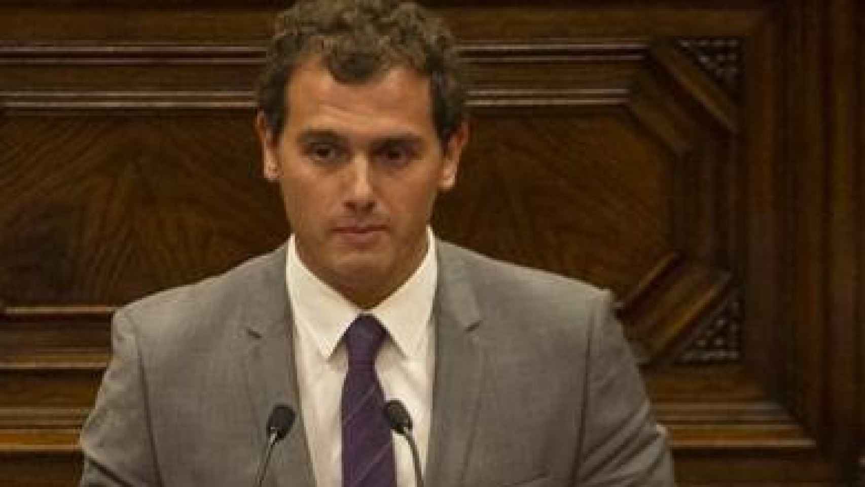 El presidente de Ciudadanos, Albert Rivera, en el Debate de Política General en el Parlamento autonómico