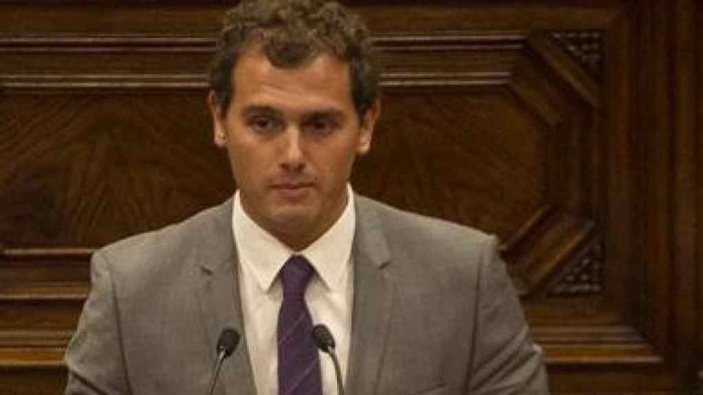 El presidente de Ciudadanos, Albert Rivera, en el Debate de Política General en el Parlamento autonómico