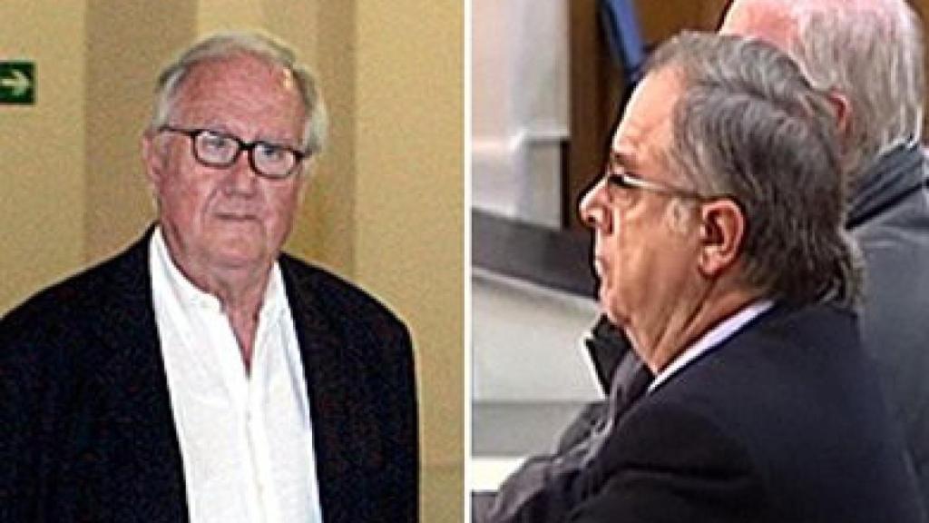 Los ex presidentes de Ferrocarriles de la Generalidad de Cataluña Enric Roig y Antoni Herce.