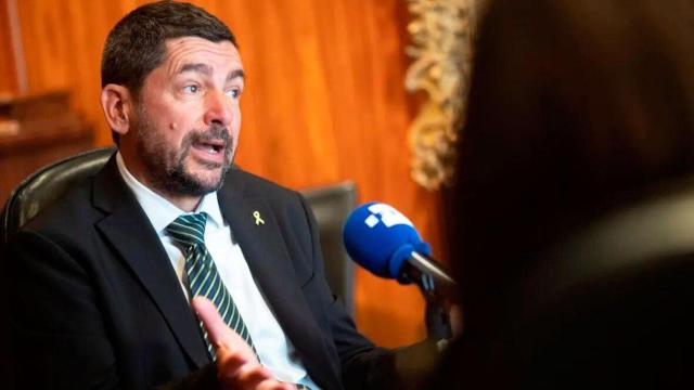 Joan Canadell, presidente de la Cámara de Comercio de Barcelona, durante una entrevista / EFE