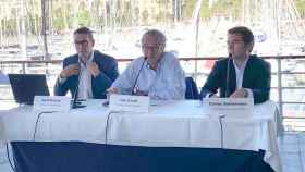 Jordi Freixas, director del Salón Náutico, Luis Conde, presidente del Salón Náutico y Carlos Sanlorenzo, secretario general de ANEN este jueves en la presentación / CG