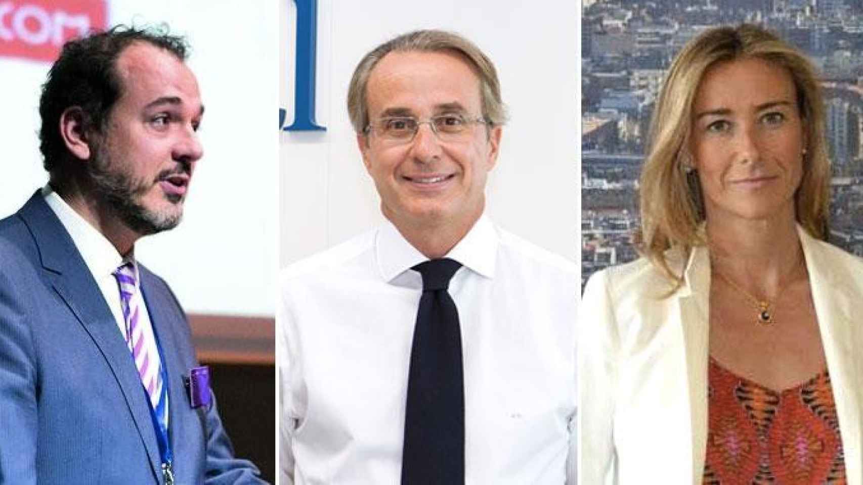 Mateu Hernández (i), consejero delegado de Barcelona Global; Javier Faus (c), propietario de Meridia Capital: y Anna Gener (d), presidenta y consejera delegada de Savills Aguirre Newman en Barcelona hablan de los retos económicos de la ciudad / CG