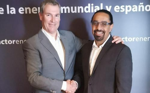 Emilio Rousaud CEO Factorenergia y Ramez Naam