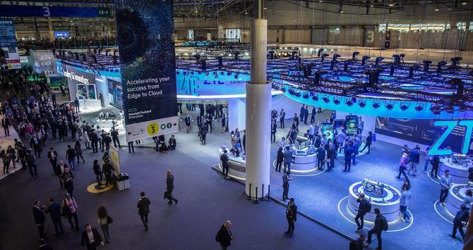 Uno de los pabellones del Mobile World Congress de 2019 / EUROPA PRESS