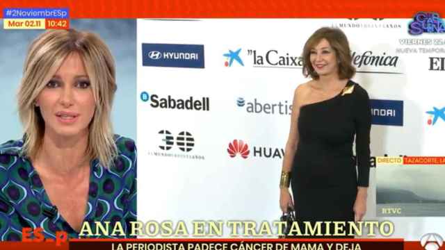 Susanna Griso envía sus muestras de apoyo a Ana Rosa Quintana /ANTENA 3