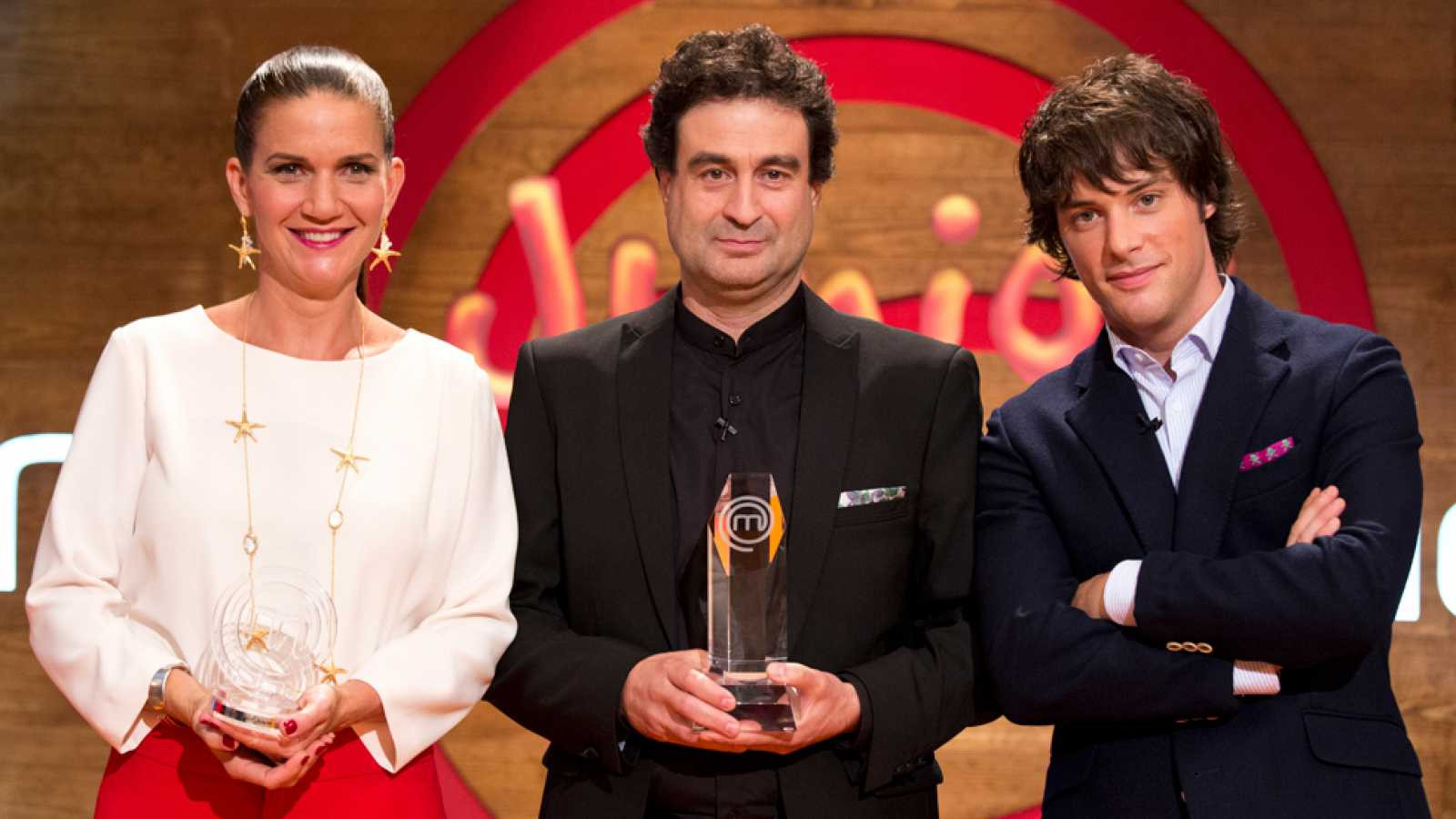 Miembros del jurado que valoraban los platos de Masterchef / RTVE