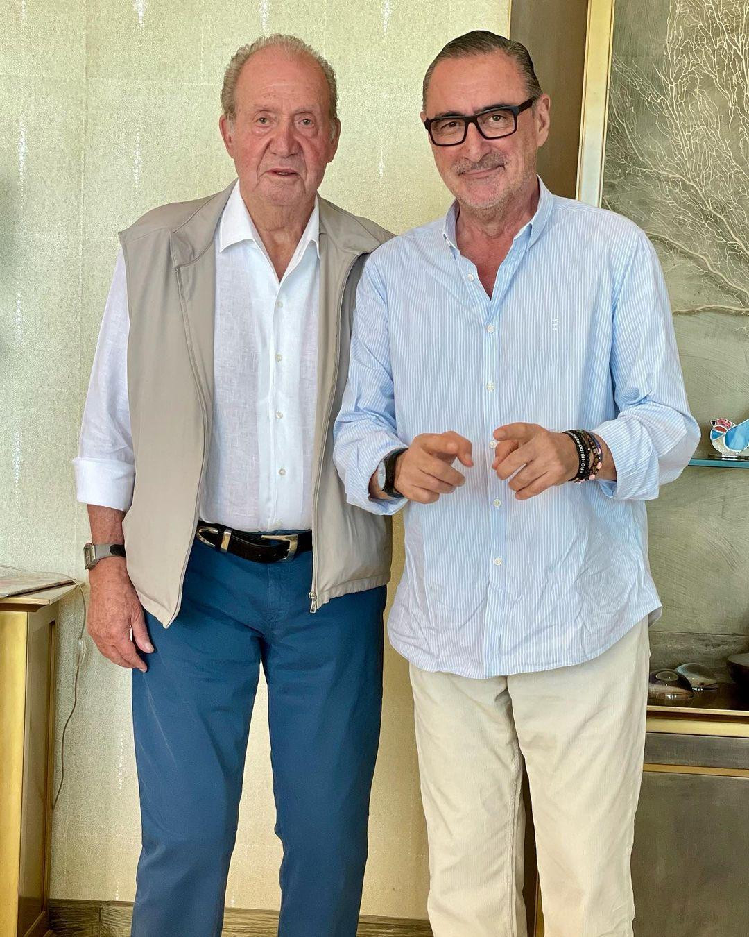 Juan Carlos I y Carlos Herrera / INSTAGRAM