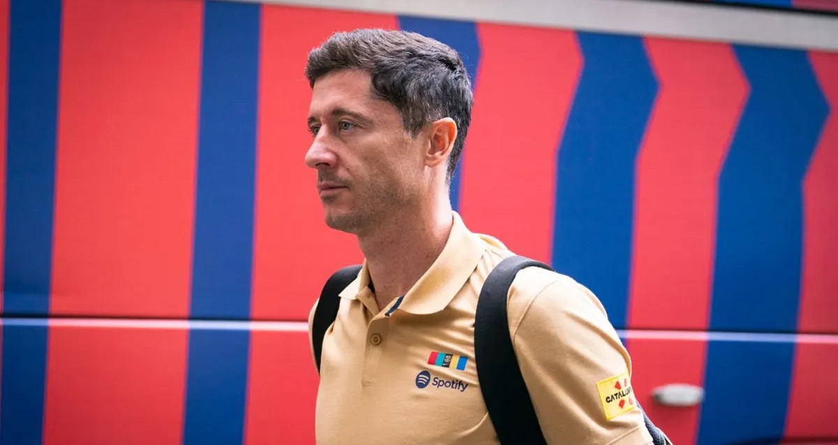 Robert Lewandowski, en el viaje del Barça a la ciudad de Dallas / FCB