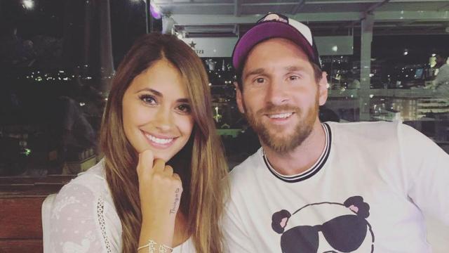Leo Messi y Antonella, de vacaciones