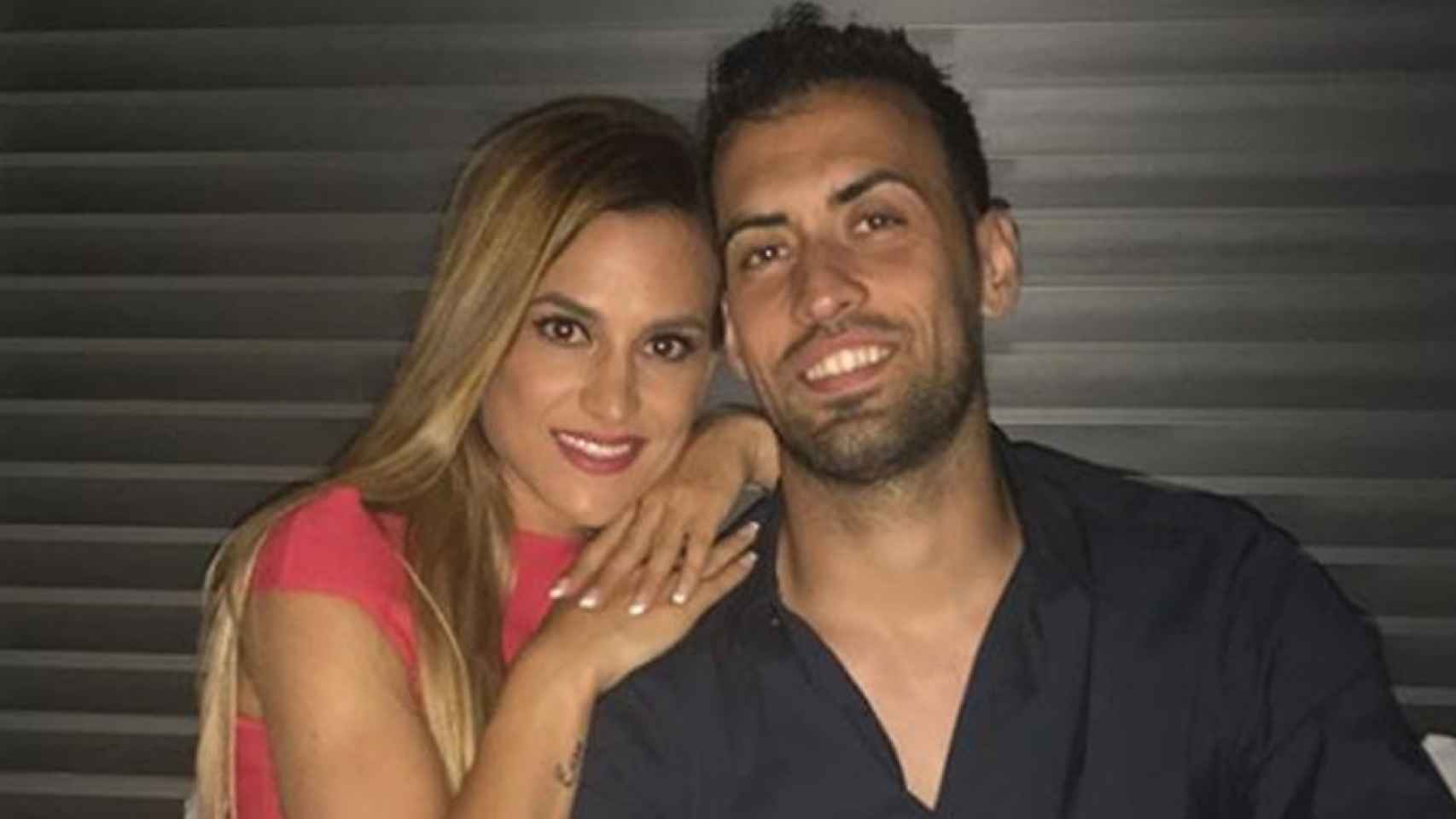 Elena Galera y Sergio Busquets / INSTAGRAM