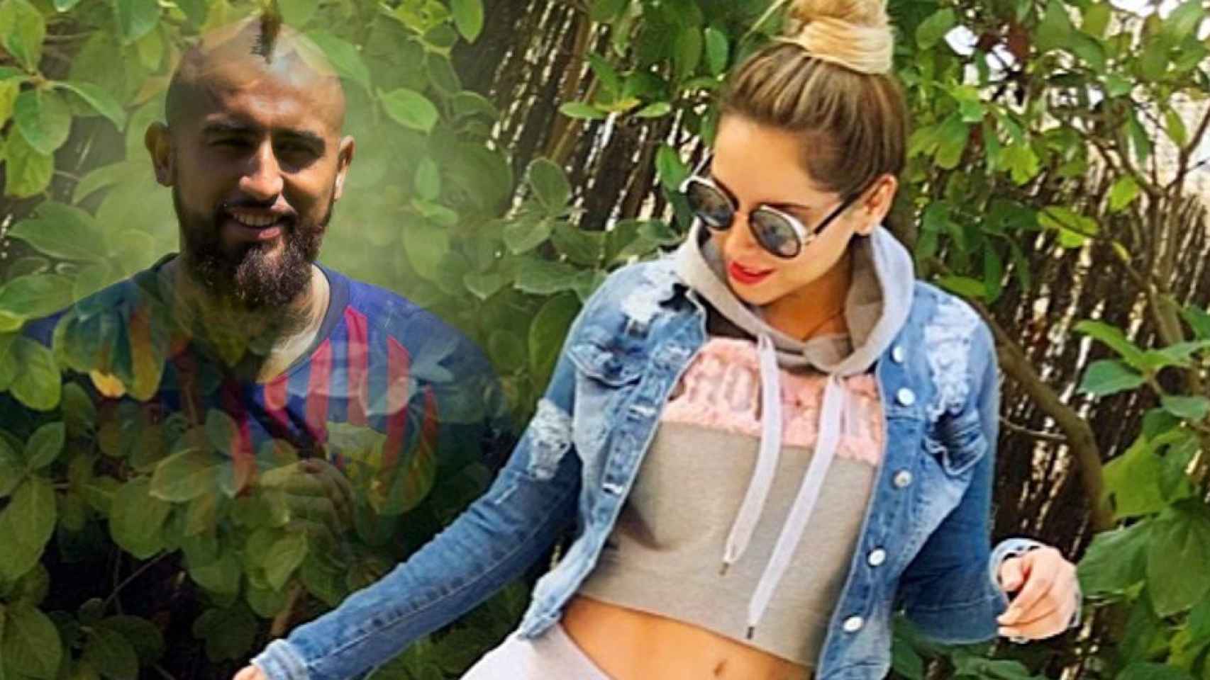 Marité Matus y Arturo Vidal / FOTOMONTAJE DE CULEMANÍA