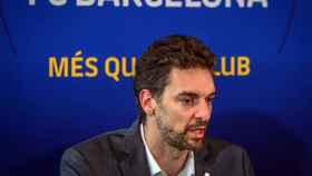 Pau Gasol siendo presentado como embajador del Barça / FC Barcelona