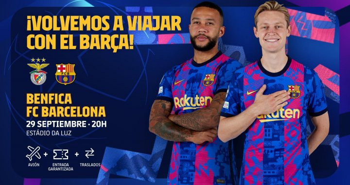 Oferta del FCB Desplaçaments para ir a Lisboa / FC Barcelona