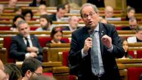 El presidente de la Generalitat, Quim Torra, en el Parlament / EFE