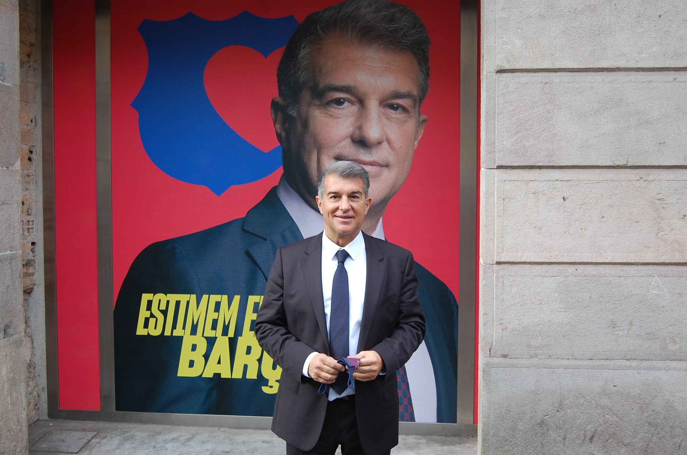 Joan Laporta, en la presentación de su sede electoral | CULEMANIA