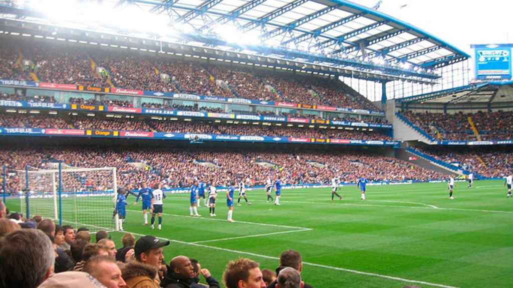 Stamford Bridge, estadio de la Premier League, durante un partido del Chelsea