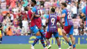 El Barça de Koeman, celebrando un gol ante el Levante / FC Barcelona