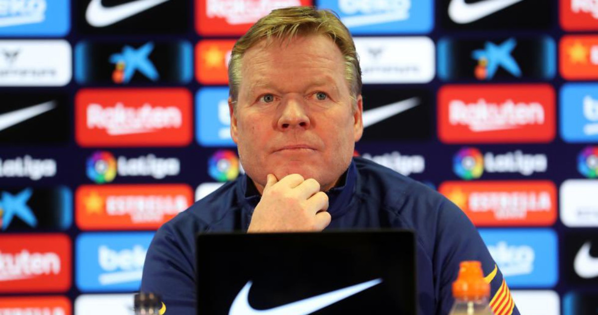 Ronald Koeman en una imagen de archivo en rueda de prensa / FC Barcelona