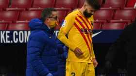 Gerard Piqué en el partido ante el Atlético de Madrid / EFE