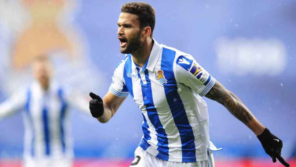 Willian José celebra un gol con la Real Sociedad | EFE