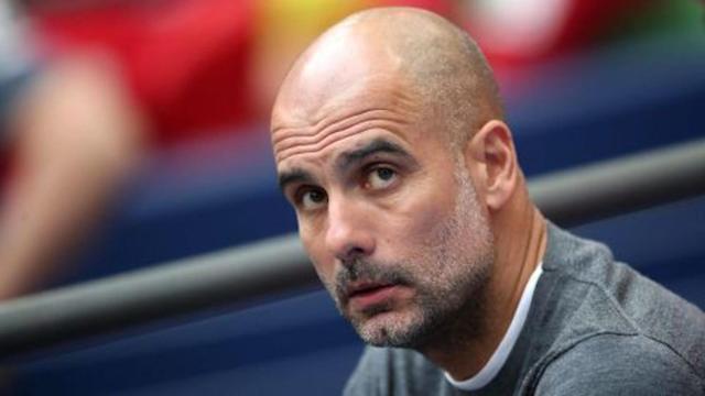 Una foto de Pep Guardiola, entrenador del Manchester City
