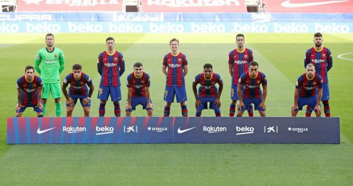 El 11 titular del Barça en el Clásico / FC BARCELONA