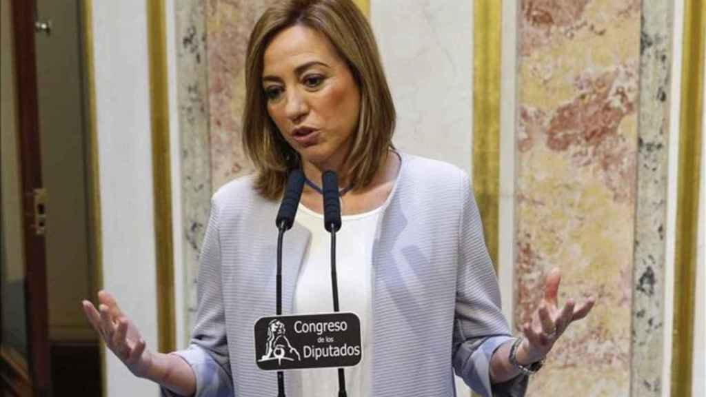 Carme Chacón el día en que anunció que no repetiría como candidata del PSC a las elecciones generales / EFE