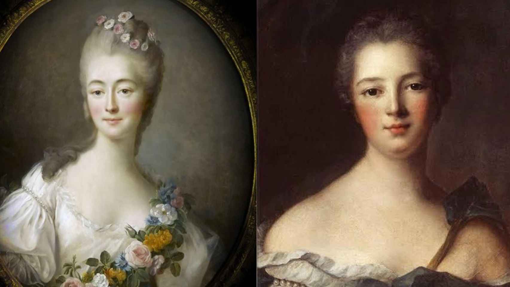 Jeanne Bécu (izq) y Madame de Pompadour (der) / CG