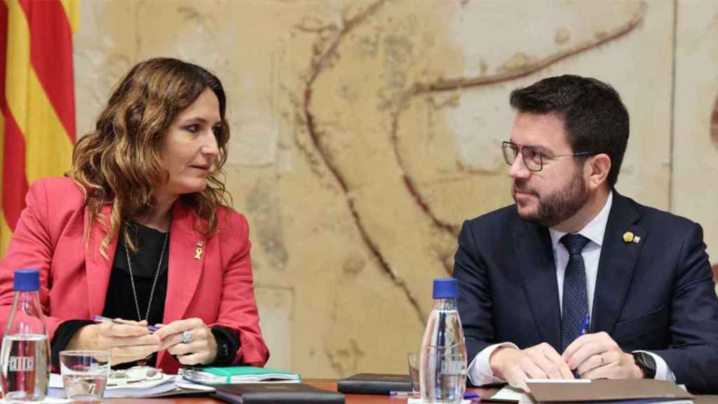 Reunión del 'consell executiu' donde se ha acordado que las restricciones por sequía entrarán en vigor el viernes / GOVERN