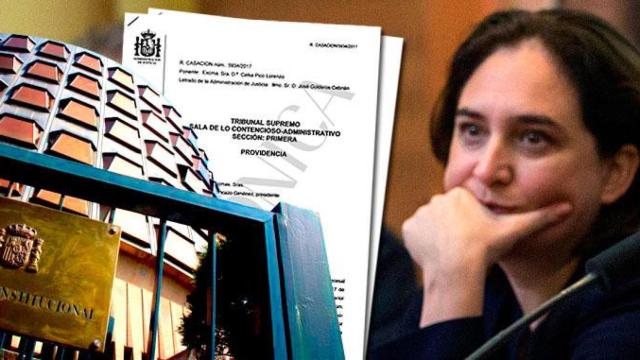 Ada Colau, alcaldesa de Barcelona, y la providencia del Tribunal Supremo / FOTOMONTAJE DE CG