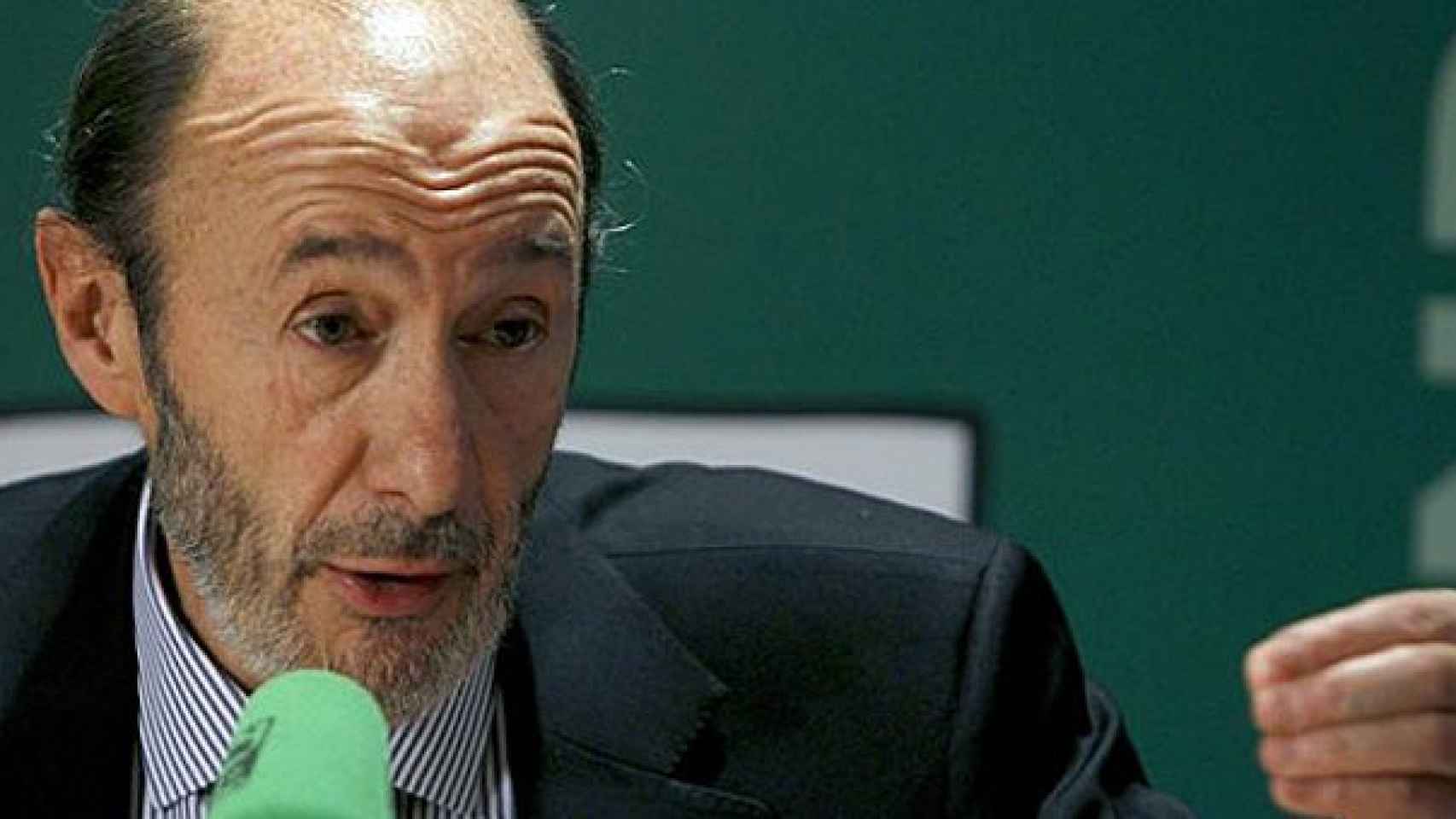 Alfredo Pérez Rubalcaba, líder del PSOE