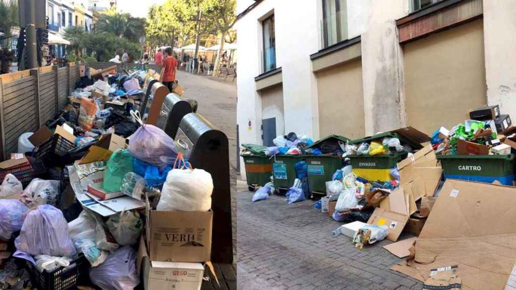 Basuras acumuladas en Vilanova i la Geltrú, en una imagen de archivo / CG