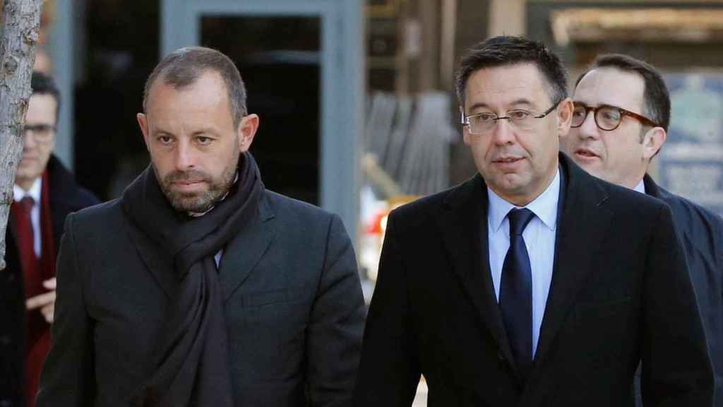 Sandro Rosell y Josep Maria Bartomeu, en una imagen de archivo / EFE