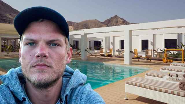 El DJ Avicii, en el hotel Muscat Hills de Omán / FOTOMONTAJE DE CG
