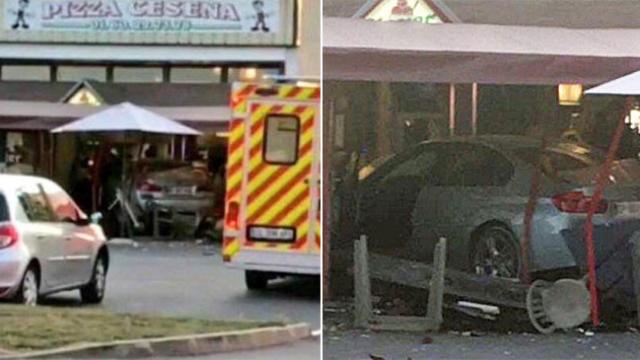 Un coche mata a una niña al embestir intencionadamente una pizzería a las afueras de París