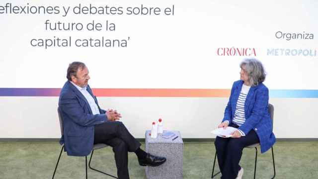 El presidente del RACC, Josep Mateu, en su intervención en DespertaBCN! / GALA ESPÍN