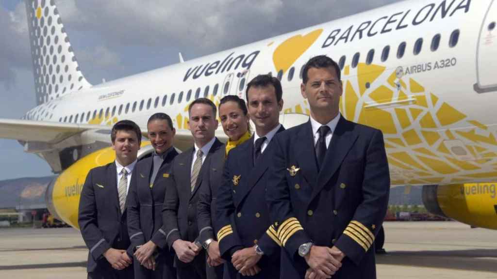 Pilotos de Vueling en una imagen de archivo