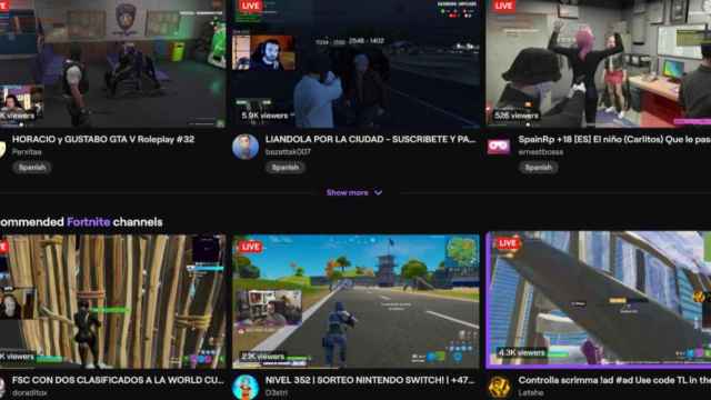 Varios gamers juegan en directo a través de Twitch