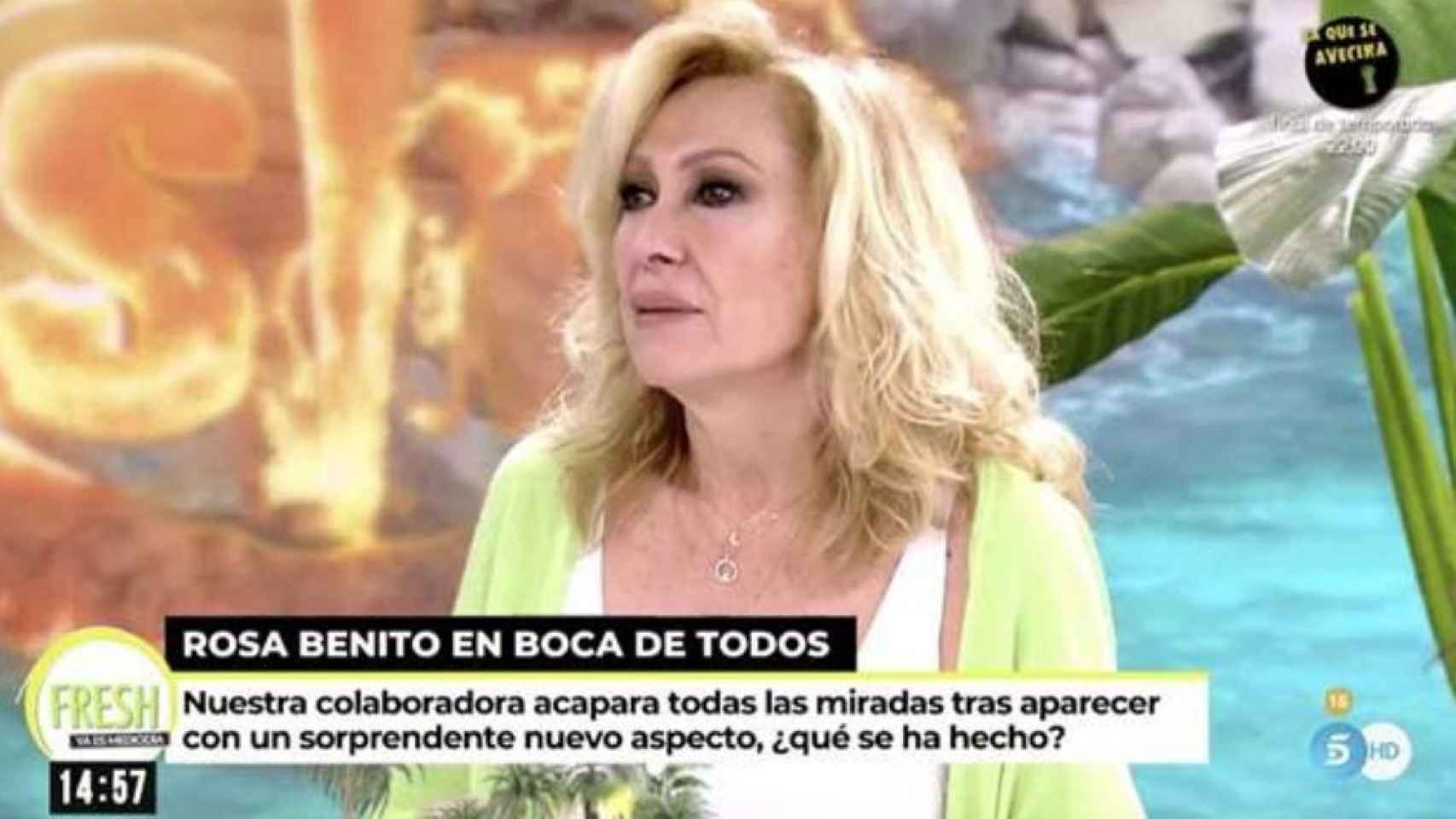 Rosa Benito en 'Ya es mediodía' / MEDIASET