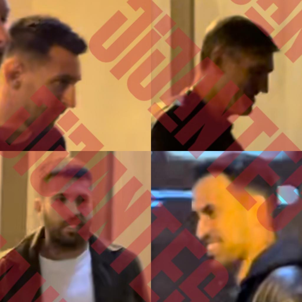 Jijantes ha cazado a Leo Messi, Jordi Alba y Sergio Busquets de cena en un restaurante de Barcelona Jijantes