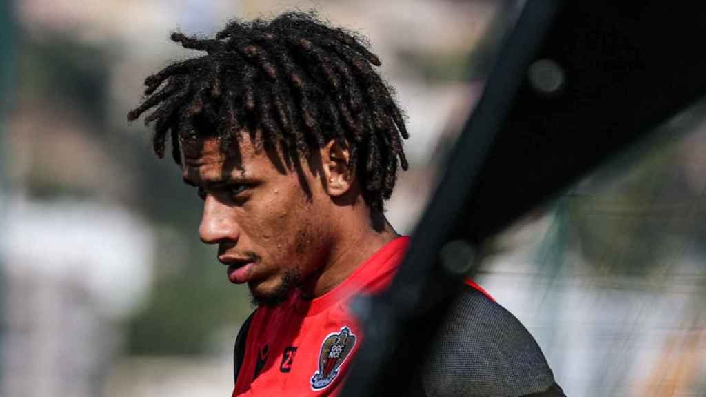 Jean-Clair Todibo, durante un entrenamiento del Niza