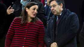 Bartomeu en el palco durante el Barça-Leganés / EFE