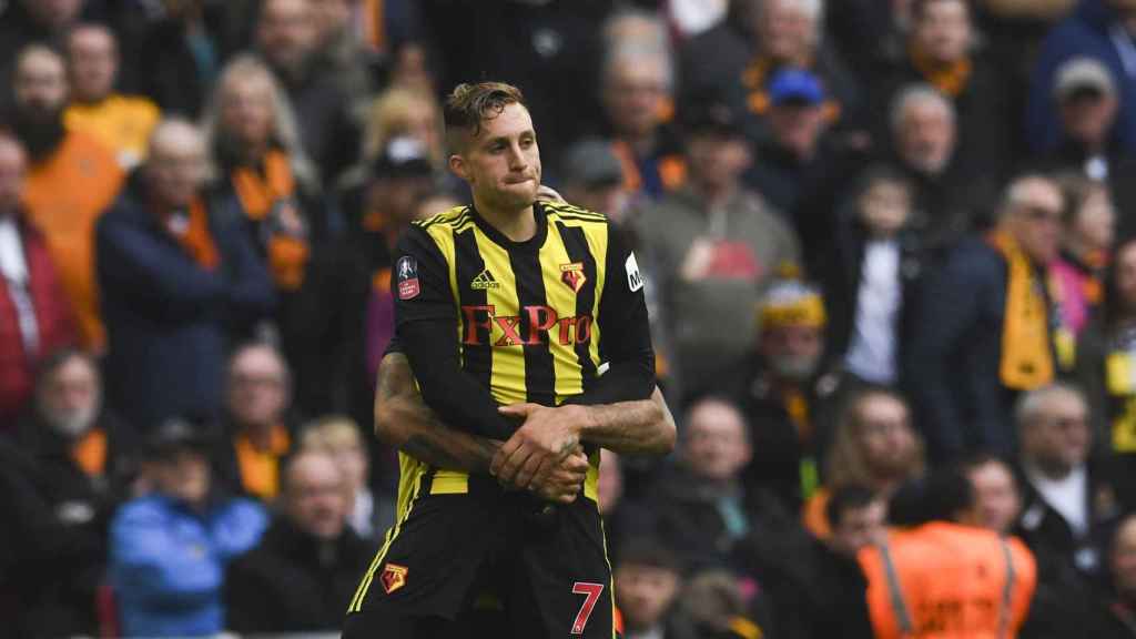 Deulofeu celebra el tanto que le dio al Watford el acceso a la final de la FA Cup / EFE