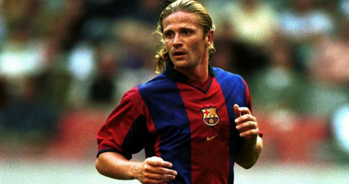 Emmanuel Petit, vistiendo la camiseta del Barça | EFE