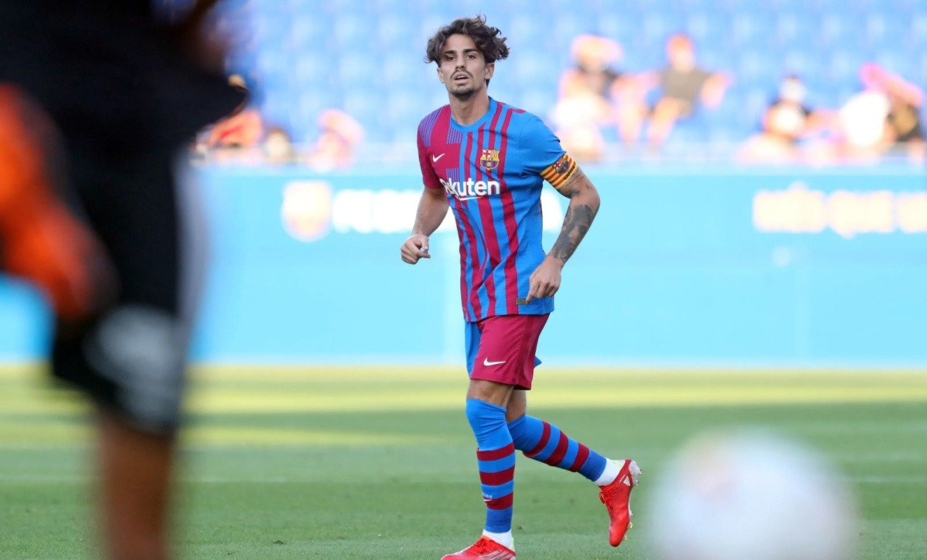 Collado jugando con el Barça contra el Nàstic / FC Barcelona