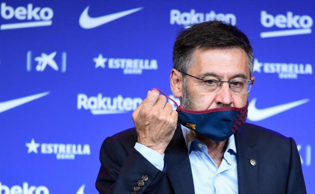 Josep Maria Bartomeu en un acto del Barça / EFE